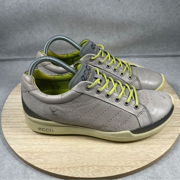 Ecco Spikeless Golf Shoes Mens EU 40 US 7 Gray Biom Hydromax Yak Leather